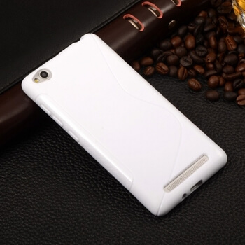Silikonový ochranný obal S-line pro Xiaomi Redmi 3 - bílý