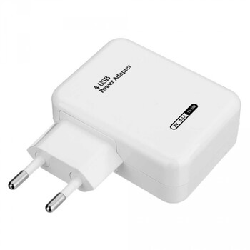Cestovní síťová nabíječka 4x USB adaptér do zásuvky