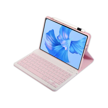 Pouzdro s klávesnicí a držákem na stylus pro Xiaomi Redmi Pad - světle růžové