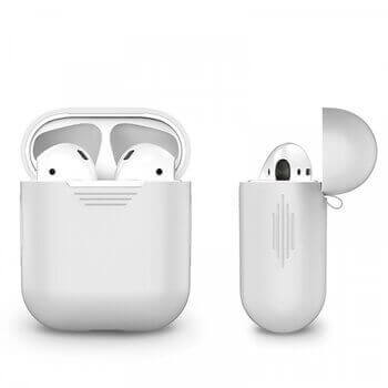 Silikonové ochranné pouzdro pro Apple AirPods 4.generace (2024) - bílé (3.generace)
