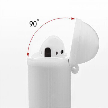 Silikonové ochranné pouzdro pro Apple AirPods 4.generace (2024) - bílé (3.generace)