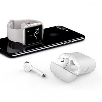 Silikonové ochranné pouzdro pro Apple AirPods 4.generace (2024) - bílé (3.generace)