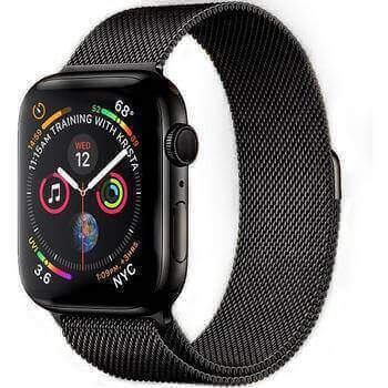 Elegantní kovový pásek pro chytré hodinky Apple Watch 46mm (10.série) - černý