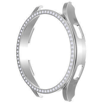 Luxusní ochranný kryt se sklem pro Samsung Galaxy Watch 7 40 mm - stříbrný