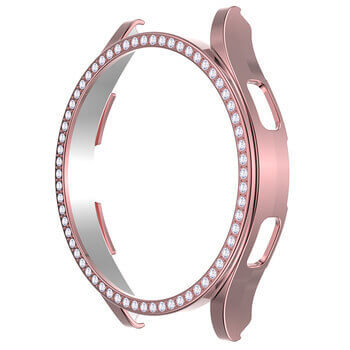 Luxusní ochranný kryt se sklem pro Samsung Galaxy Watch 7 44 mm - světle růžový
