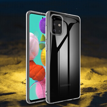 Silikonový obal pro Samsung Galaxy A71 5G - průhledný