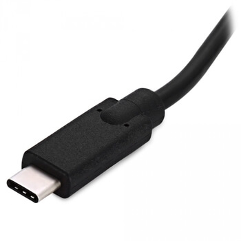 3v1 HUB rozbočovač USB-C 3x USB + port pro Ethernet RJ45 - černý