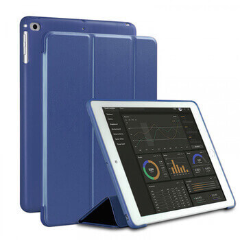 2v1 Smart flip cover + zadní silikonový ochranný obal pro Apple iPad mini 8.3" 2024 (7. generace) - modrý
