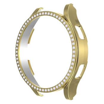 Luxusní ochranný kryt se sklem pro Samsung Galaxy Watch 5 44 mm - zlatý