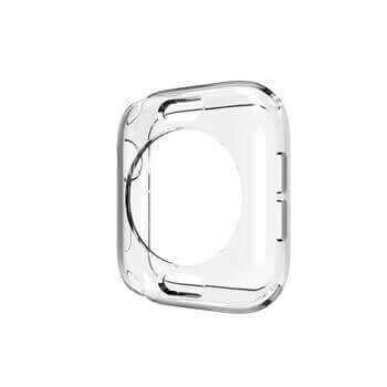 Ultratenký silikonový obal pro chytré hodinky Apple Watch SE 44 mm (2024) - průhledný