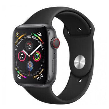 Silikonový řemínek pro chytré hodinky Apple Watch SE 44 mm (2024) - černý