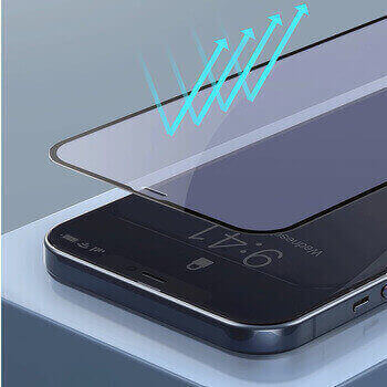 3x 3D ochranné tvrzené sklo s rámečkem pro Apple iPhone 17 Pro - černé - 2+1 zdarma