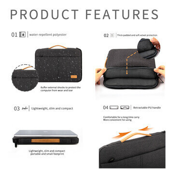 Taška na notebook pro Apple MacBook Air 15,3 (2025,M4) - černá