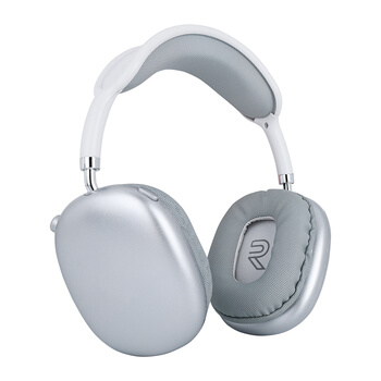 Bezdrátová sluchátka přes hlavu TWS P9 Plus - stříbrná