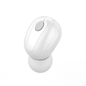 Neviditelné bezdrátové bluetooth handsfree mikrosluchátko s mikrofonem bílá