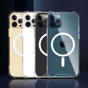 Ochranný silikonový obal MagSafe s integrací pro bezdrátové nabíjení Apple iPhone 17e - průhledný