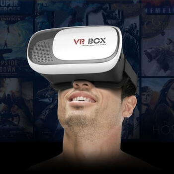 2v1 3D Brýle pro virtuální realitu VR BOX2 s ovladačem bílé