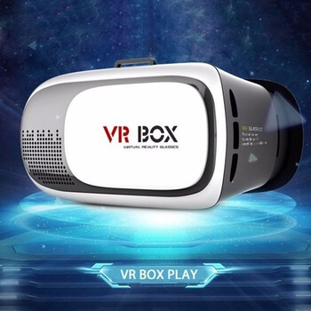 2v1 3D Brýle pro virtuální realitu VR BOX2 s ovladačem bílé