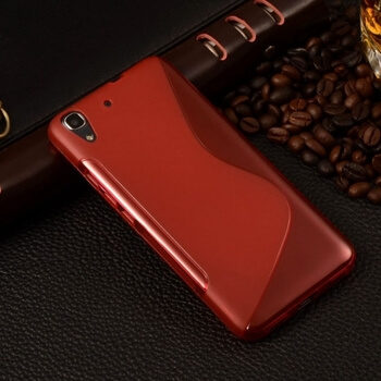 Silikonový ochranný obal S-line pro Huawei Y6 II - červený