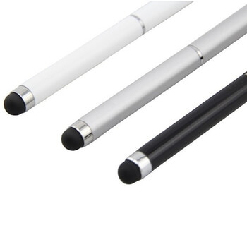 2v1 Dotykové pero Stylus s propiskou - černé