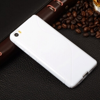 Silikonový ochranný obal S-line pro Xiaomi Mi5 - bílý