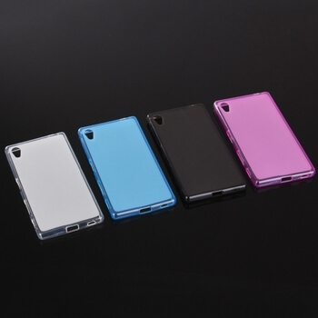 Silikonový mléčný ochranný obal pro Sony Xperia Z5 - modrý