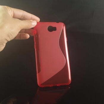Silikonový ochranný obal S-line pro Huawei Y6 II Compact - červený