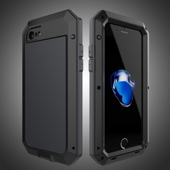 EXTRÉMNĚ odolný hliníkovo-silikonový obal pro Apple iPhone 7 Plus - černý