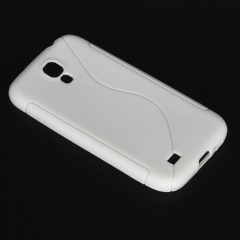 Silikonový mléčný ochranný obal pro Samsung Galaxy S4 i9505 - bílý