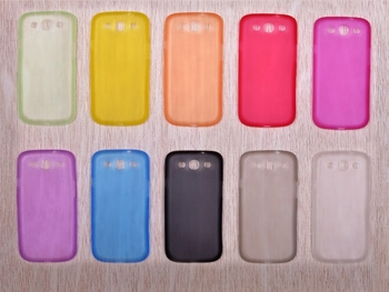 Ultratenký plastový kryt pro Samsung Galaxy S3 III i9300 - oranžový