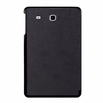 2v1 Smart flip cover + zadní plastový ochranný kryt pro Samsung Galaxy Tab E 9.6 - černý