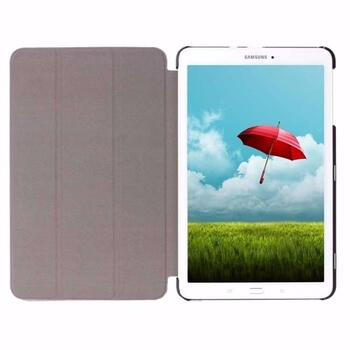 2v1 Smart flip cover + zadní plastový ochranný kryt pro Samsung Galaxy Tab E 9.6 - bílý