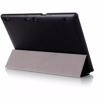 2v1 Smart flip cover + zadní plastový ochranný kryt pro Lenovo TAB 2 A10-70 - černý