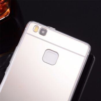 Silikonový zrcadlový ochranný obal pro Huawei P9 Lite - stříbrný