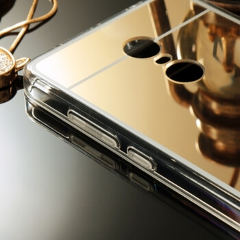 Silikonový zrcadlový ochranný obal pro Xiaomi Redmi Note 4 - stříbrný