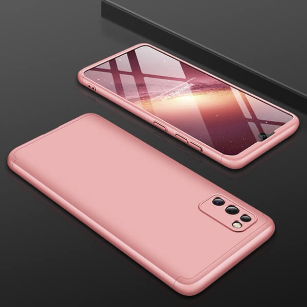 Ochranný 360° celotělový plastový kryt pro Xiaomi POCO M3 - růžový