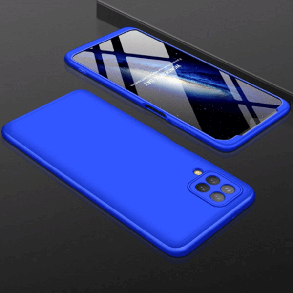 Ochranný 360° celotělový plastový kryt pro Samsung Galaxy A12 A125F - modrý