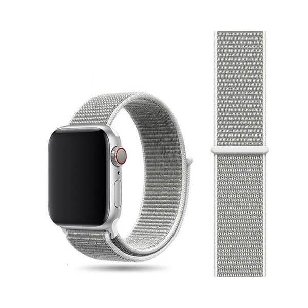 Nylonový pásek pro chytré hodinky Apple Watch SE 40 mm (2020) - šedý