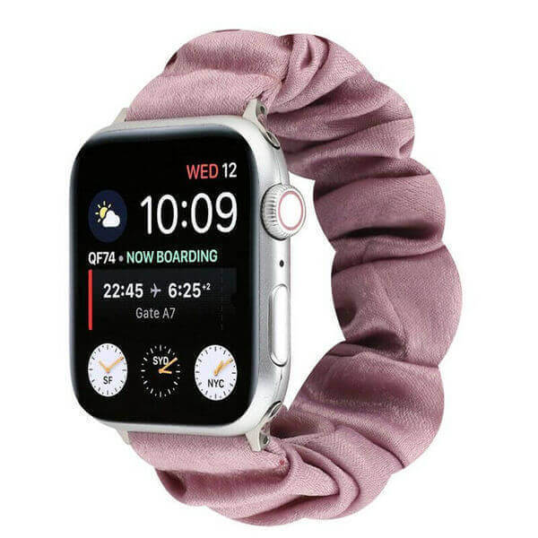 Elastický pásek pro chytré hodinky Apple Watch SE 44 mm (2020) - růžová