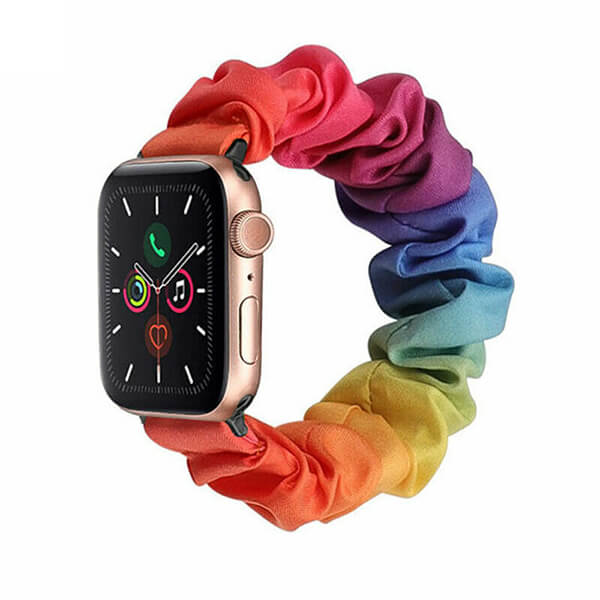 Elastický pásek pro chytré hodinky Apple Watch SE 40 mm (2020) - duhový