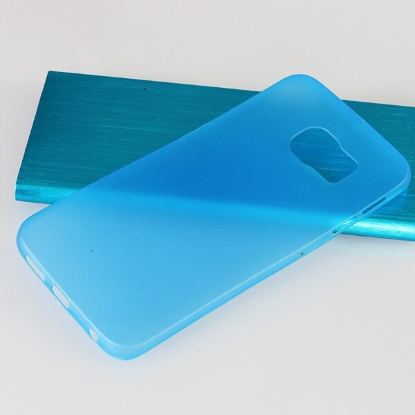 Ultratenký plastový kryt pro Samsung Galaxy S6 Edge - modrý
