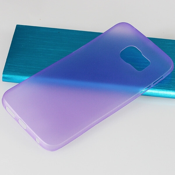 Ultratenký plastový kryt pro Samsung Galaxy S6 Edge - fialový