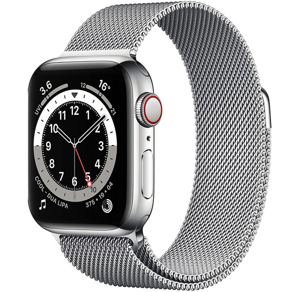 Elegantní kovový pásek pro chytré hodinky Apple Watch 38 mm (1.série) - stříbrný