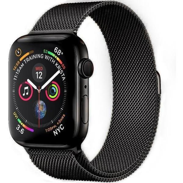 Elegantní kovový pásek pro chytré hodinky Apple Watch 40 mm (5.série) - černý