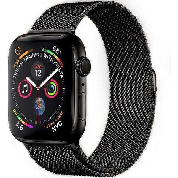 Elegantní kovový pásek pro chytré hodinky Apple Watch 44 mm  - černý