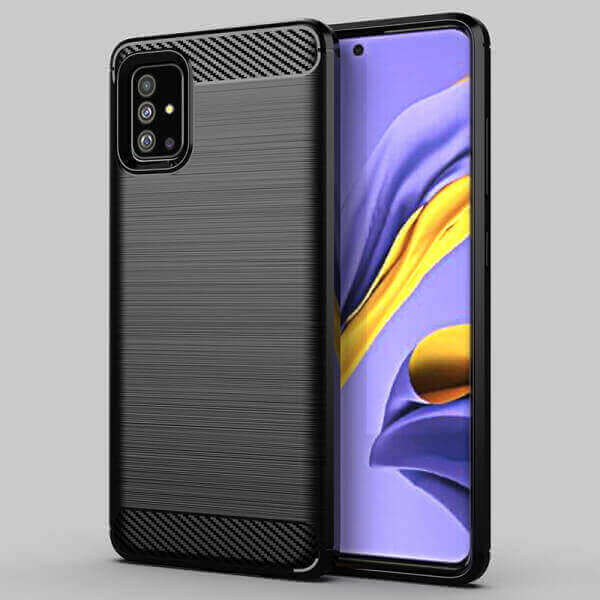 Ochranný silikonový obal karbon pro Samsung Galaxy A32 SM-A325F 4G - černý