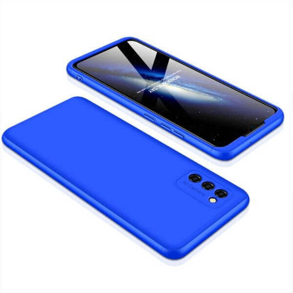 Ochranný 360° celotělový plastový kryt pro Samsung Galaxy A32 SM-A325F 4G - modrý