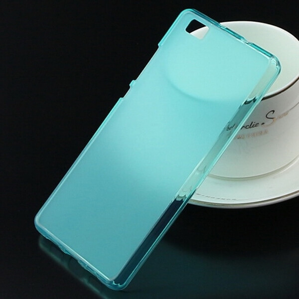 Silikonový mléčný ochranný obal pro Huawei P8 - modrý