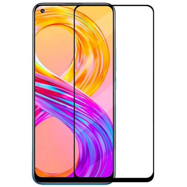 3x 3D ochranné tvrzené sklo s rámečkem pro Realme 8 4G - černé - 2+1 zdarma