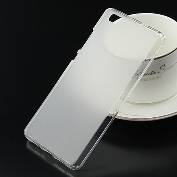 Silikonový mléčný ochranný obal pro Huawei P8 - bílý